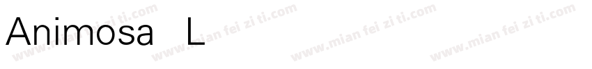 Animosa Light字体转换